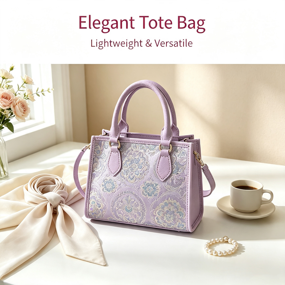 Traditional Pattern Tote Bag DIY Kit – Handmade Shoulder Bag Craft Kit - MyStitchBag