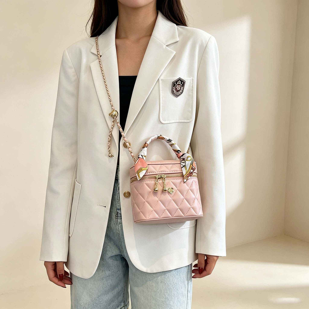 DIY Quilted Mini Box Handbag Kit | Handmade Crossbody Material Pack