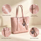 DIY Pink Marble Texture Tote Bag Kit | Handmade Shoulder Bag Material Pack