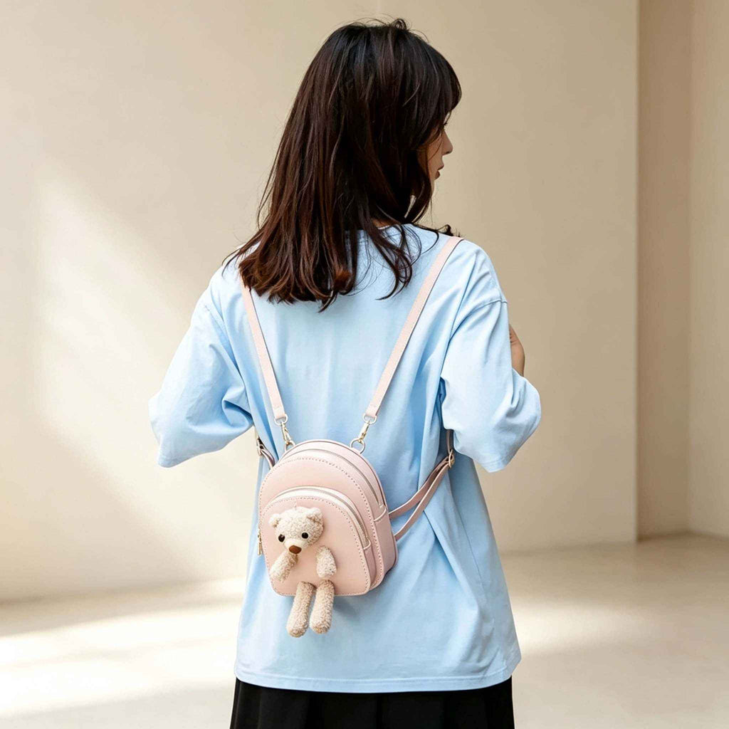DIY Cute Plush Bear Mini Backpack Kit | Handmade Bag Material Pack