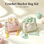 Calla Lily Drawstring Bag DIY Kit – Handmade Crochet Bag Making Kit for Beginners - MyStitchBag
