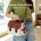 Heart-Shaped Crossbody Bag DIY Kit – Create Your Own Handmade Mini Shoulder Bag | Beginner Sewing Kit - MyStitchBag