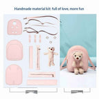 DIY Cute Plush Bear Mini Backpack Kit | Handmade Bag Material Pack