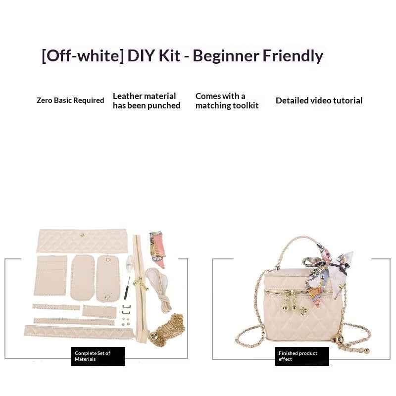 DIY Quilted Mini Box Handbag Kit | Handmade Crossbody Material Pack