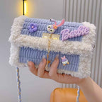 DIY Cute Fluffy Cartoon Flap Crossbody Bag Kit | Handmade Bag Material Pack
