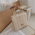 DIY Pink Fluffy Mini Tote Bag Kit | Handmade Crossbody Material Pack