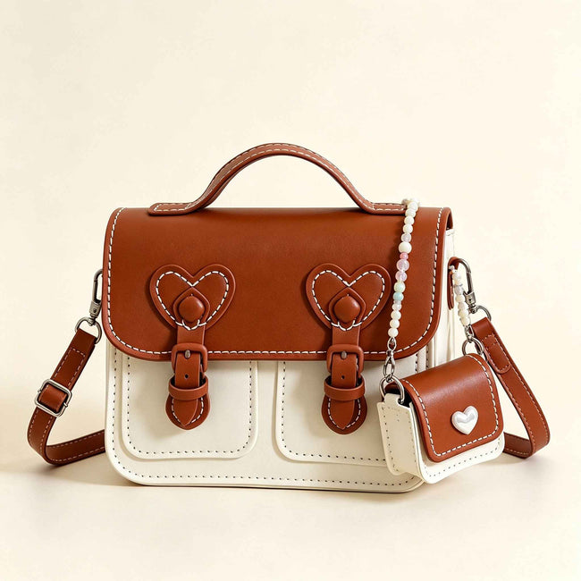 Heart-Shaped Crossbody Bag DIY Kit – Create Your Own Handmade Mini Shoulder Bag | Beginner Sewing Kit - MyStitchBag Hover Image