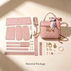 DIY Quilted Mini Box Handbag Kit | Handmade Crossbody Material Pack