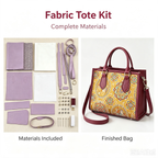 Vintage Tote Bag DIY Kit – Make Your Own Handmade Shoulder Bag | Complete Craft Kit for Beginners - MyStitchBag