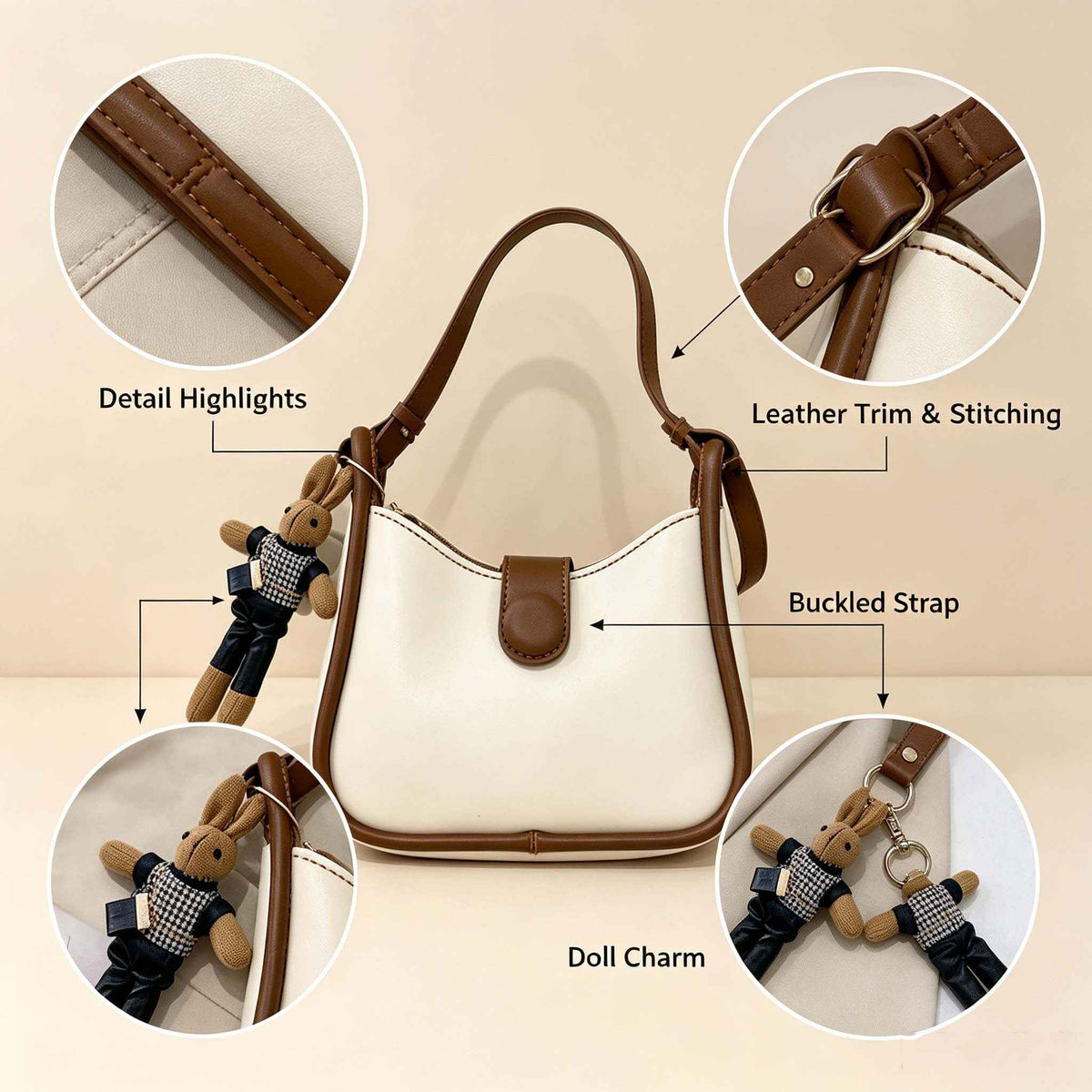DIY Two-Tone Hobo Shoulder Bag Kit | Handmade Crossbody Material Pack