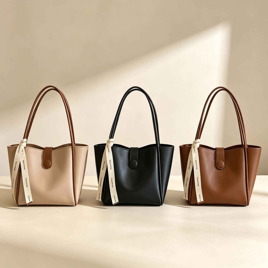 DIY Contrast Color Tote Bag Kit | Handmade Shoulder Bag Material Pack