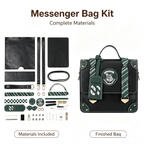 British College Style Bag DIY Kit – Classic Handmade Messenger Bag Making Project - MyStitchBag