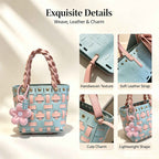 Plaid Basket Bag DIY Kit – Make Your Own Handmade Woven Shoulder Bag | Beginner Craft Kit - MyStitchBag