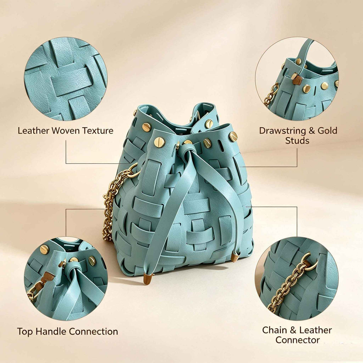 DIY Woven Mini Bucket Bag Kit | Handmade Crossbody Material Pack