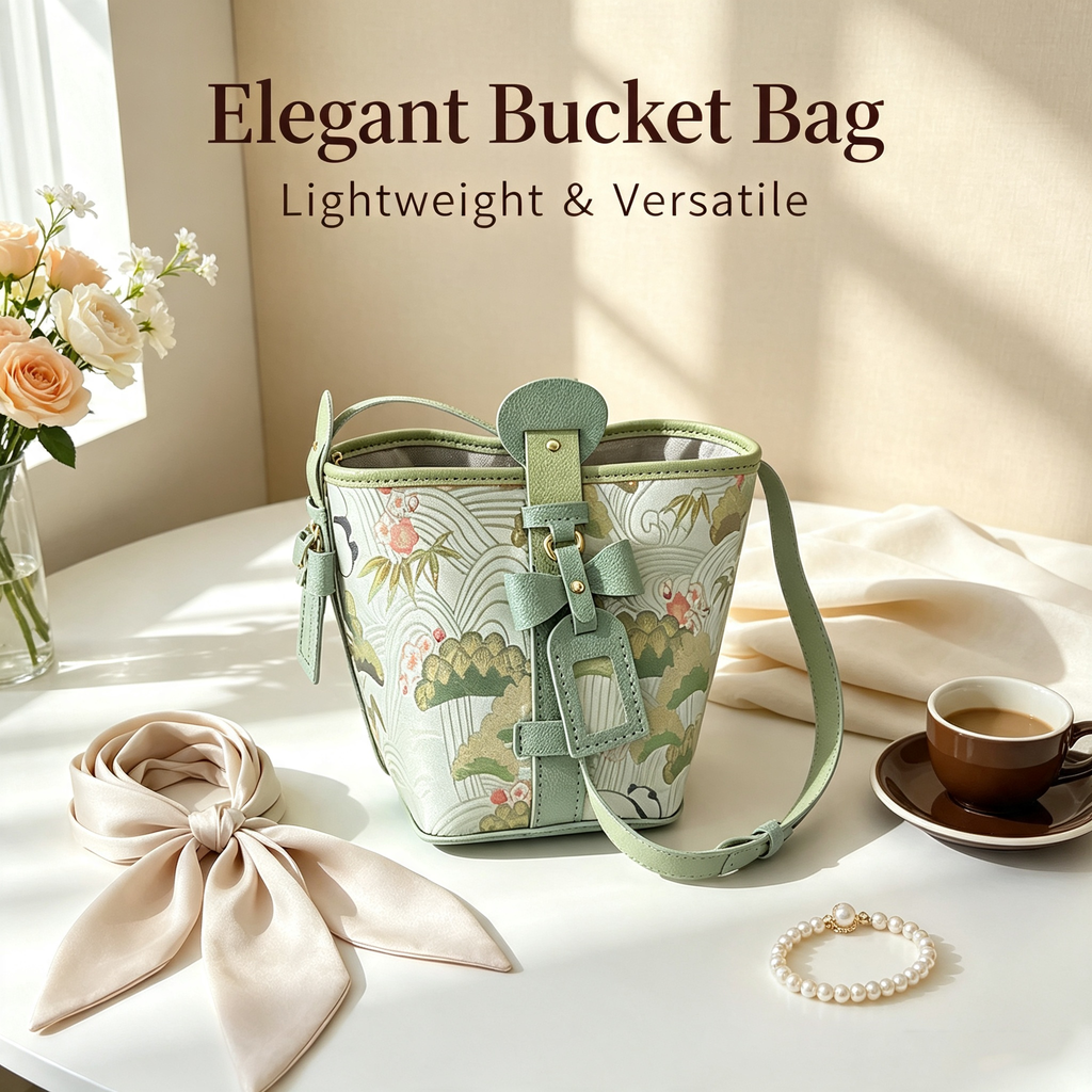 Song Brocade Bucket Bag DIY Kit – Unique Fabric Handbag Making Kit for Women - MyStitchBag