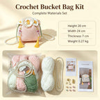Calla Lily Drawstring Bag DIY Kit – Handmade Crochet Bag Making Kit for Beginners - MyStitchBag