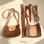 DIY Woven Saddle Crossbody Bag Kit | Handmade Shoulder Bag Material Pack
