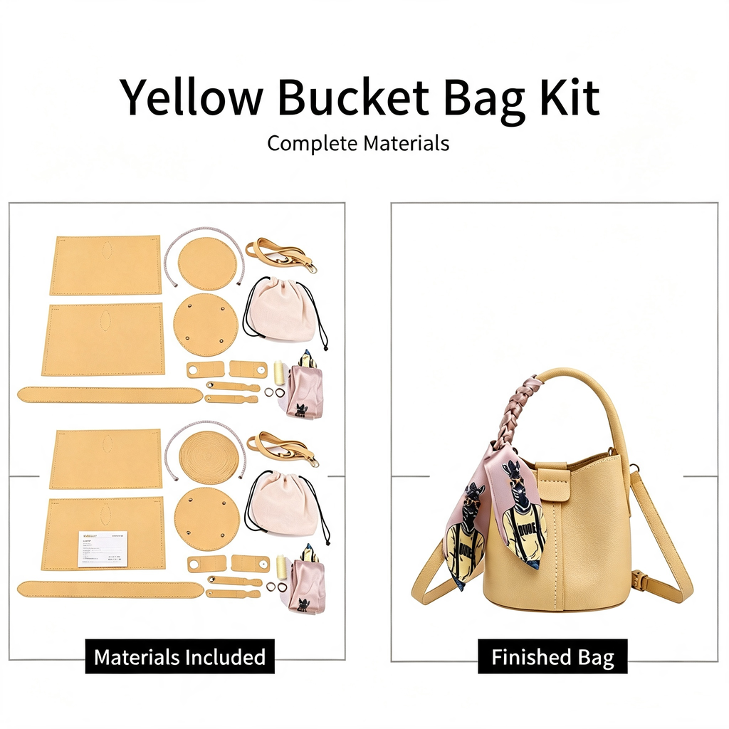 Korean Style Bucket Bag DIY Kit – Make Your Own Handmade Crossbody Bag - MyStitchBag