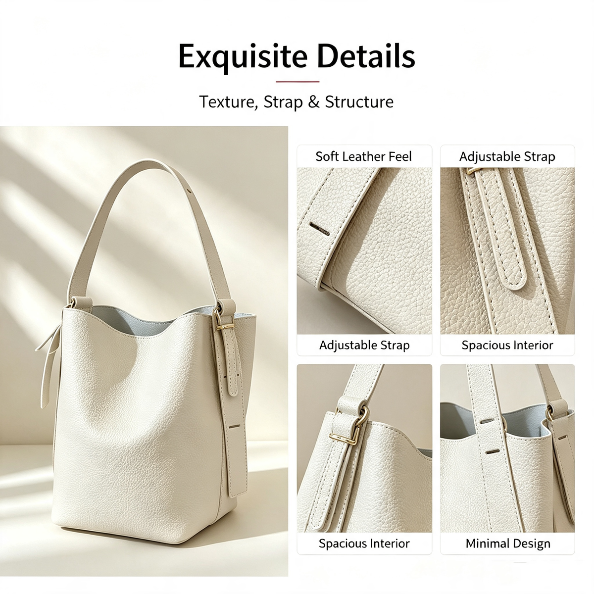 Vintage Bucket Bag DIY Kit – Handmade Lychee Pattern Shoulder Bag - MyStitchBag