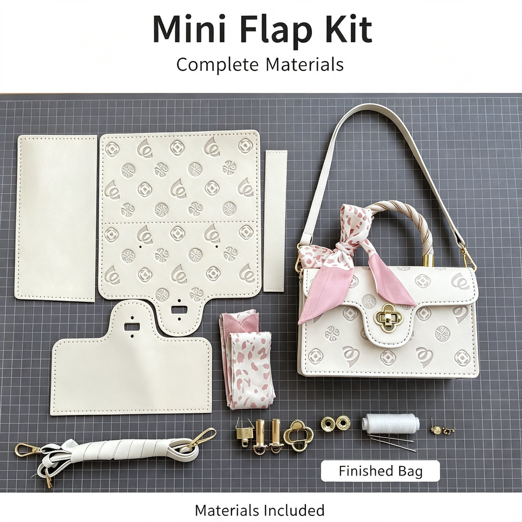 Cherry Blossom Crossbody Bag DIY Kit – Make Your Own Handmade Mini Bag | Beginner Friendly Craft Kit - MyStitchBag