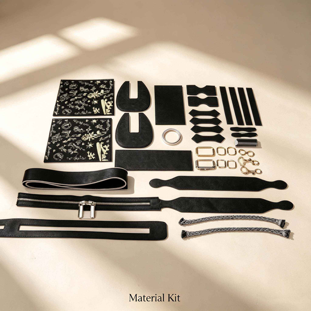 DIY Graffiti Print Mini Boston Bag Kit | Handmade Crossbody Material Pack