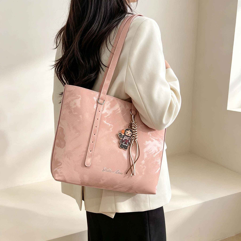 DIY Pink Marble Texture Tote Bag Kit | Handmade Shoulder Bag Material Pack