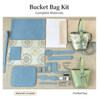 Song Brocade Bucket Bag DIY Kit – Unique Fabric Handbag Making Kit for Women - MyStitchBag