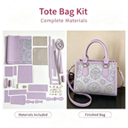Traditional Pattern Tote Bag DIY Kit – Handmade Shoulder Bag Craft Kit - MyStitchBag