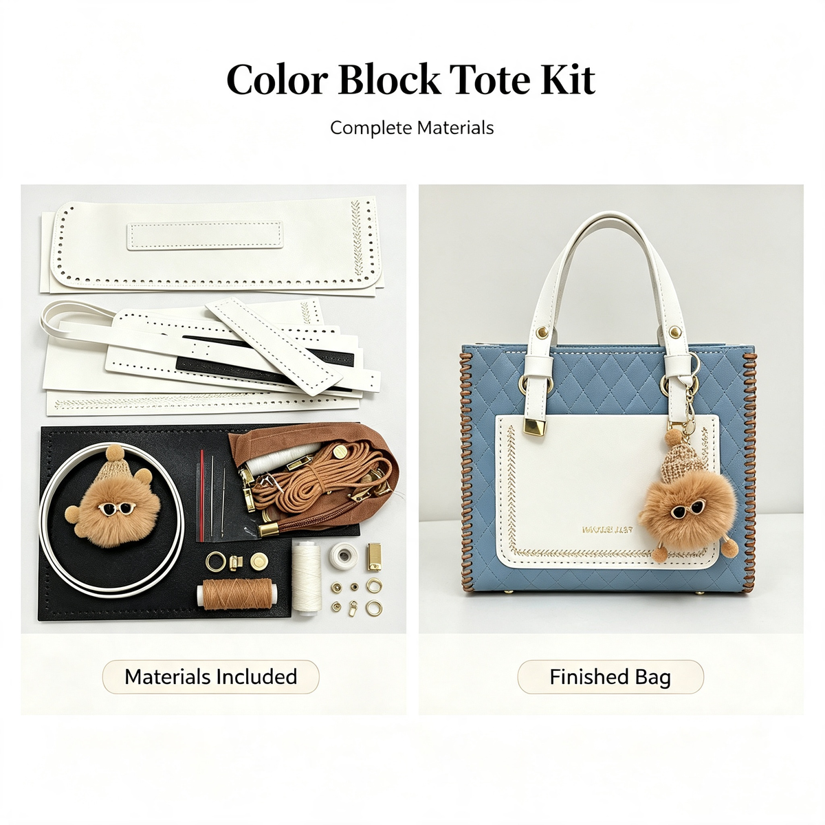 Woven Tote Bag DIY Kit – Create Your Own Handmade Everyday Shoulder Bag - MyStitchBag