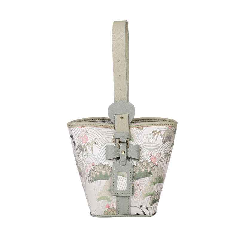 Song Brocade Bucket Bag DIY Kit – Unique Fabric Handbag Making Kit for Women - MyStitchBag