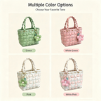 Plaid Basket Bag DIY Kit – Make Your Own Handmade Woven Shoulder Bag | Beginner Craft Kit - MyStitchBag