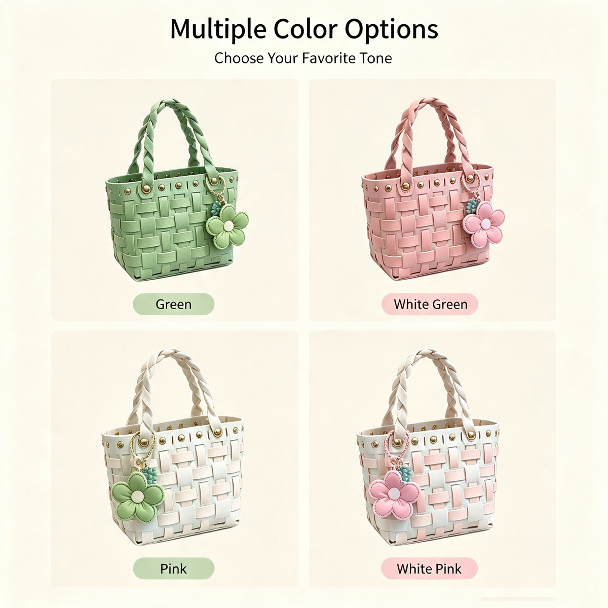 Plaid Basket Bag DIY Kit – Make Your Own Handmade Woven Shoulder Bag | Beginner Craft Kit - MyStitchBag