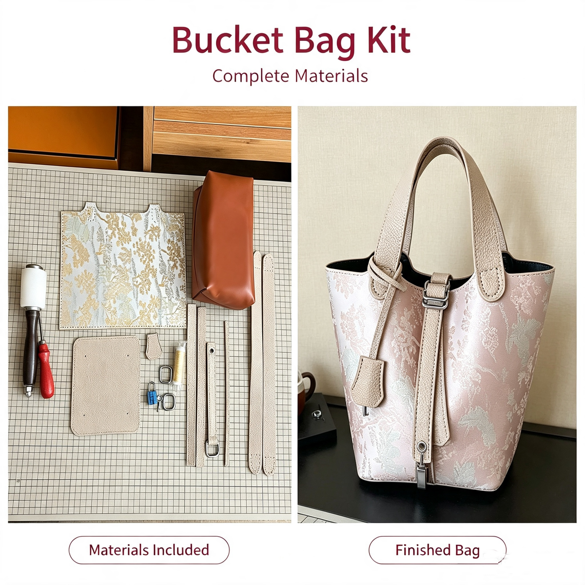Underarm Basket Bag DIY Kit – Handmade Shoulder Bag Making Kit with Unique Design - MyStitchBag