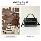 Vintage Square Crossbody Bag DIY Kit – Relaxing Handmade Craft Kit for Beginners - MyStitchBag