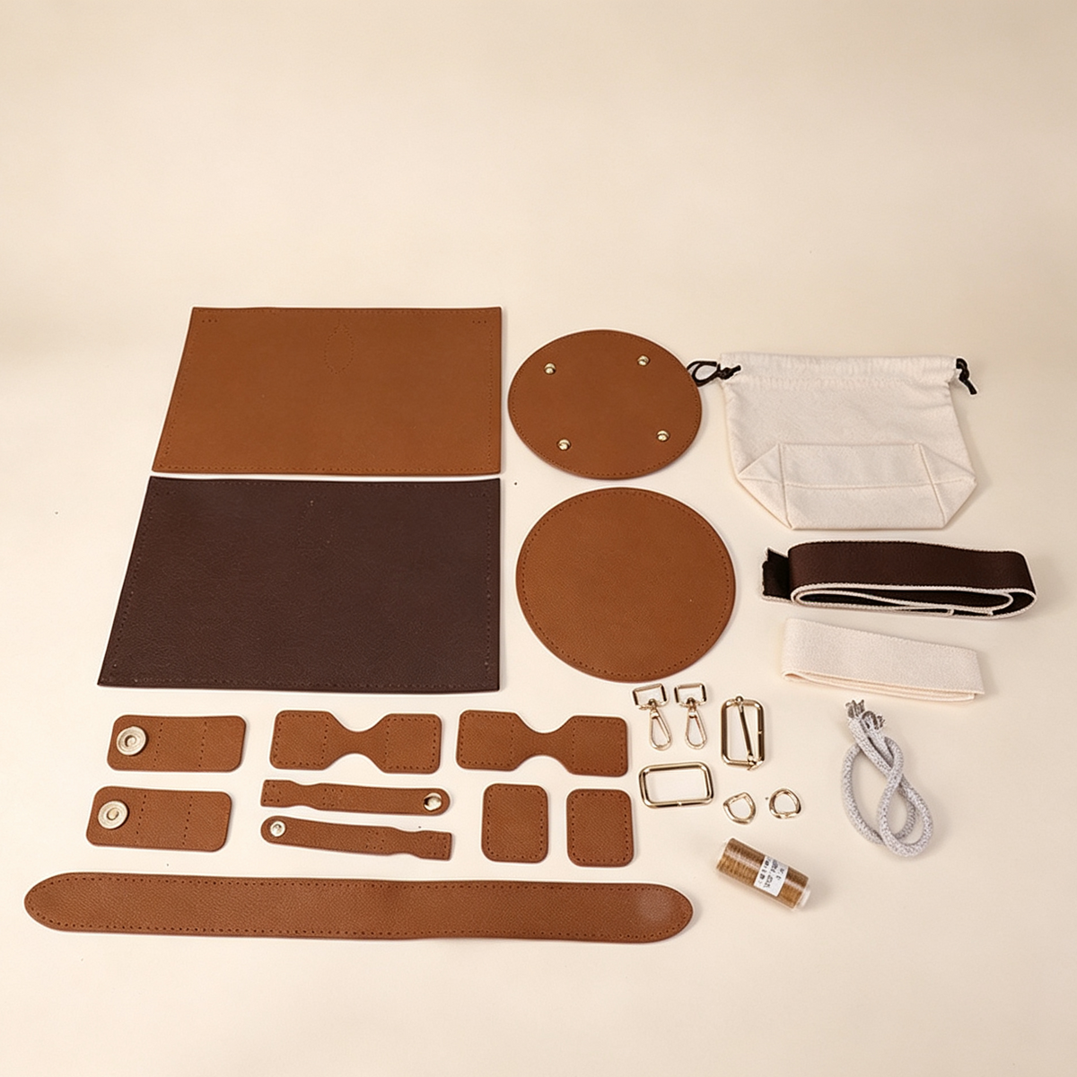 Two-Tone Bucket Bag DIY Kit – Vintage Handmade Crossbody Bag Making Kit - MyStitchBag