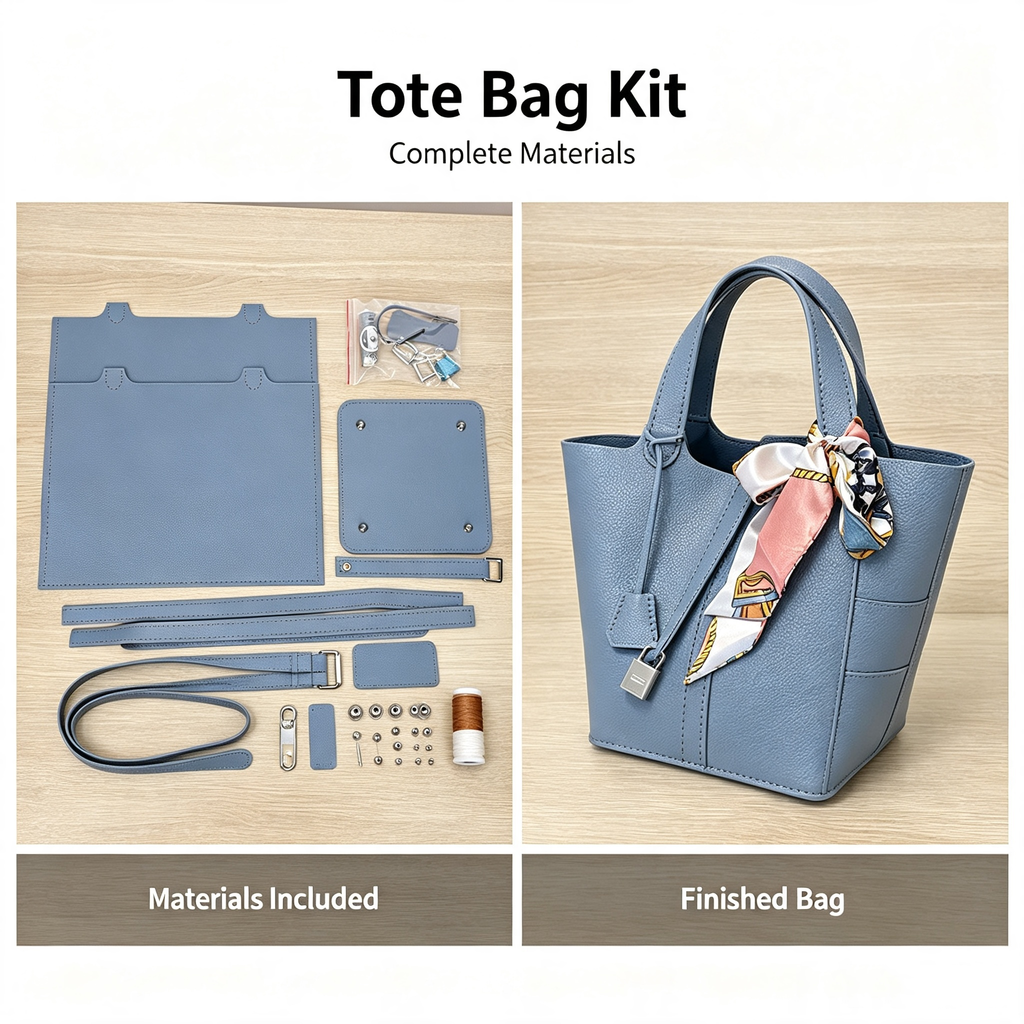 Retro Basket Bucket Bag DIY Kit – Handmade Shoulder Bag Making Experience - MyStitchBag