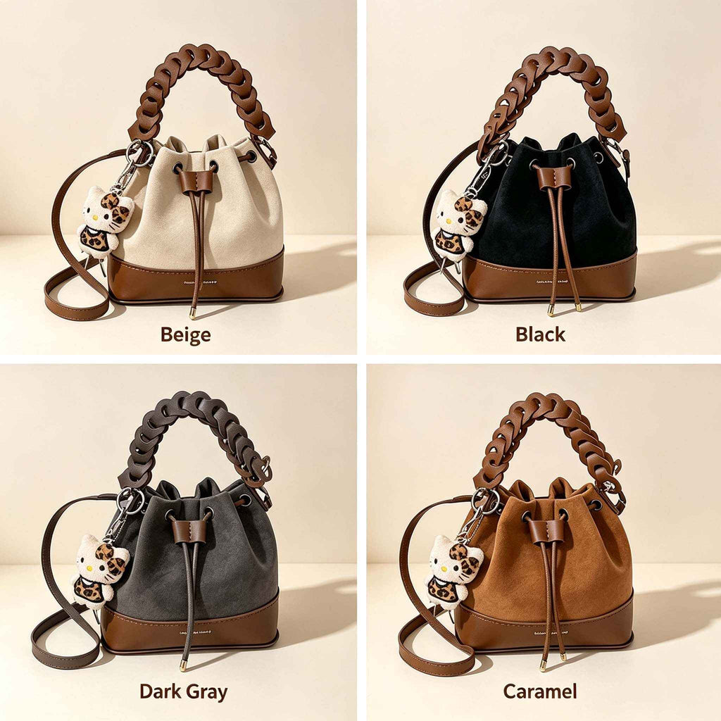 DIY Two-tone Bucket Bag Kit | Handmade Crossbody Bag Material Pack