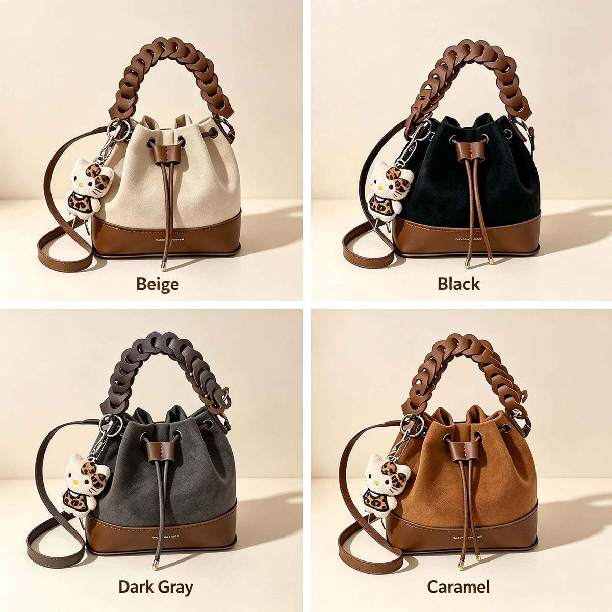 DIY Two-tone Bucket Bag Kit | Handmade Crossbody Bag Material Pack