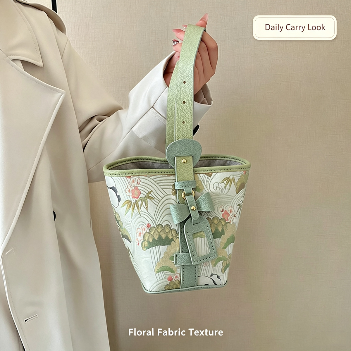 Song Brocade Bucket Bag DIY Kit – Unique Fabric Handbag Making Kit for Women - MyStitchBag