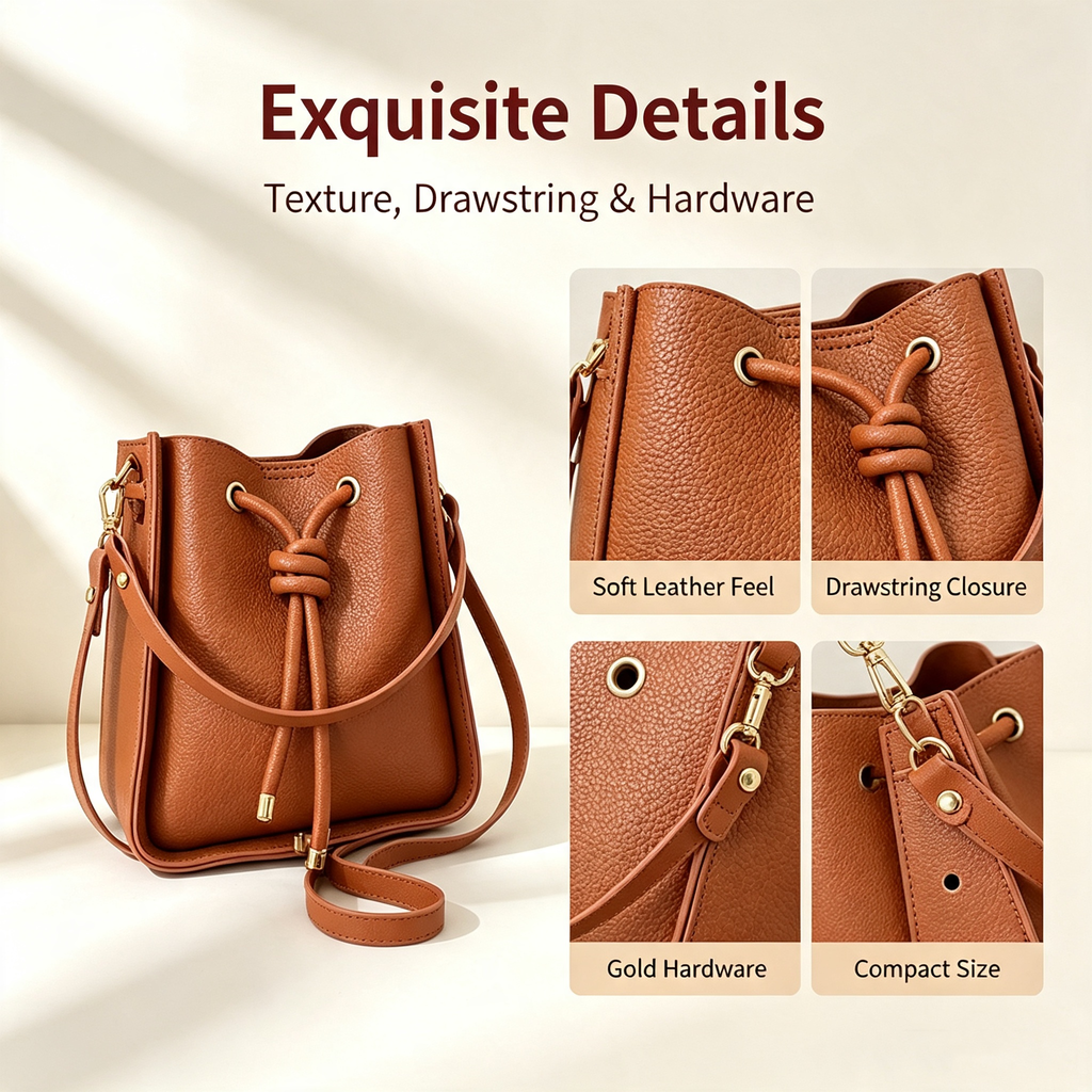 Drawstring Bucket Bag DIY Kit – Handmade Shoulder Bag Making Kit with Step-by-Step Tutorial - MyStitchBag
