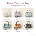 Vintage Tote Bag DIY Kit – Make Your Own Handmade Shoulder Bag | Complete Craft Kit for Beginners - MyStitchBag