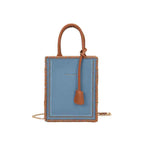 Trendy Small Square Bag DIY Craft Kit, Simple Hand‑Sew Shoulder & Crossbody Handbag for Women - MyStitchBag