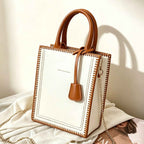 Trendy Small Square Bag DIY Craft Kit, Simple Hand‑Sew Shoulder & Crossbody Handbag for Women - MyStitchBag