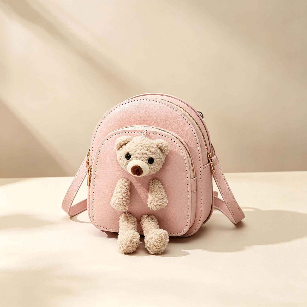DIY Cute Plush Bear Mini Backpack Kit | Handmade Bag Material Pack - MyStitchBag