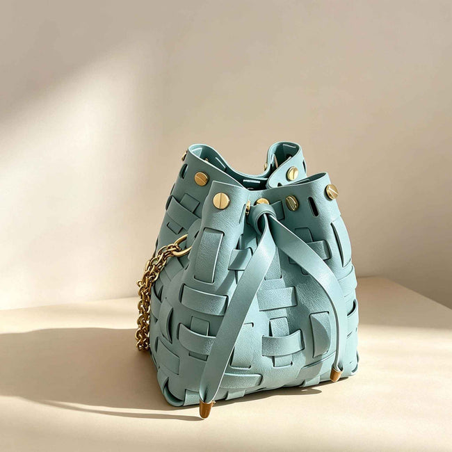 DIY Woven Mini Bucket Bag Kit | Handmade Crossbody Material Pack Hover Image
