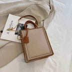 Trendy Small Square Bag DIY Craft Kit, Simple Hand‑Sew Shoulder & Crossbody Handbag for Women - MyStitchBag