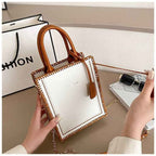 Trendy Small Square Bag DIY Craft Kit, Simple Hand‑Sew Shoulder & Crossbody Handbag for Women - MyStitchBag