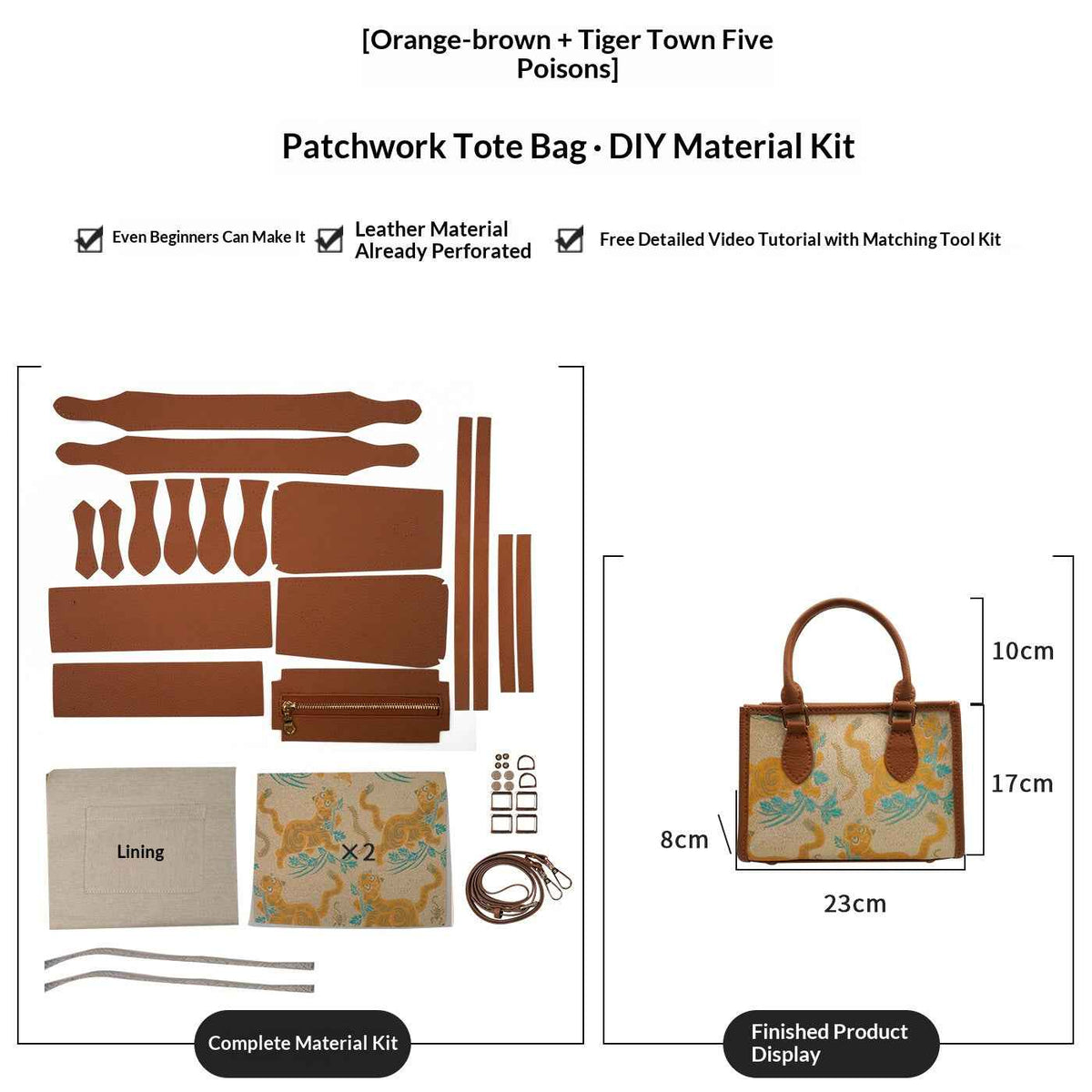 Embroidery Tote Bag DIY Kit – Make Your Own Handmade Pattern Bag | Creative Sewing Kit - MyStitchBag