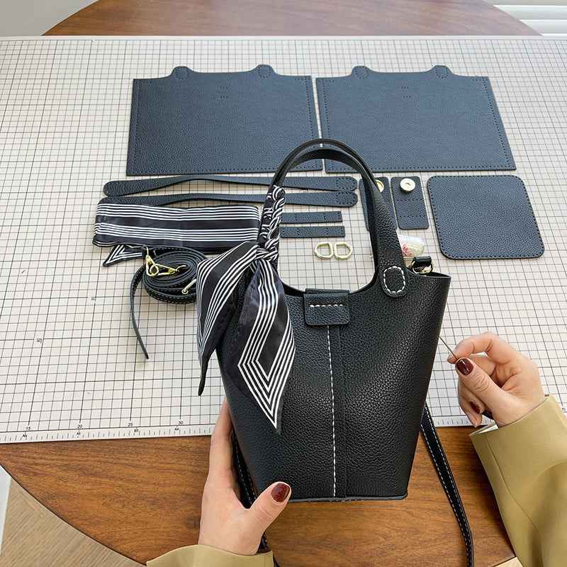 Stylish Bucket Handbag DIY Kit – Create Your Own Handmade Shoulder Bag - MyStitchBag