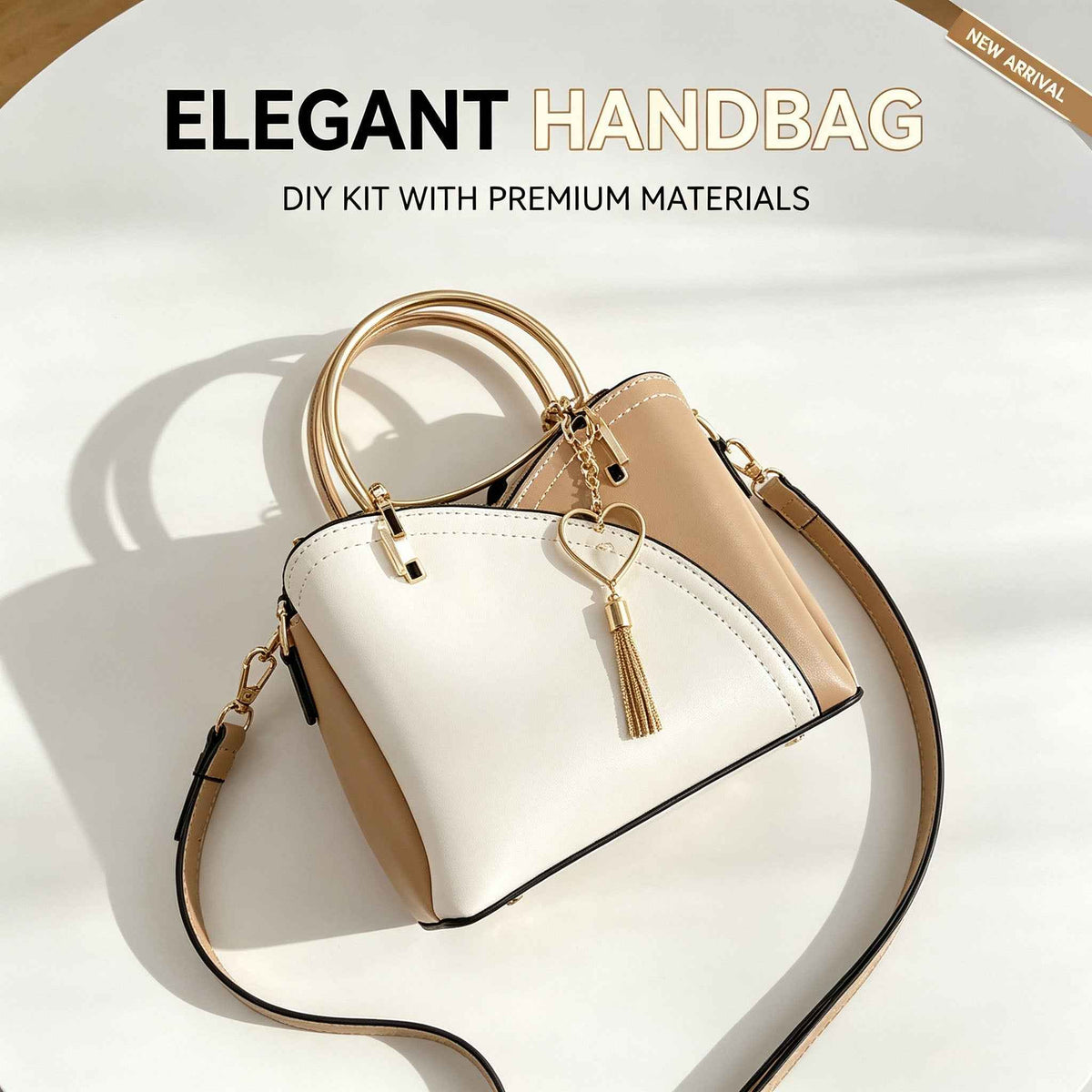 DIY Two-Tone Shell Handbag Kit | Handmade Crossbody Material Pack - MyStitchBag